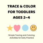 Trace and Color for Toddlers Ages 2–4 activity book cover