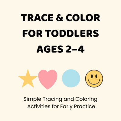 Trace and Color for Toddlers Ages 2–4 activity book cover