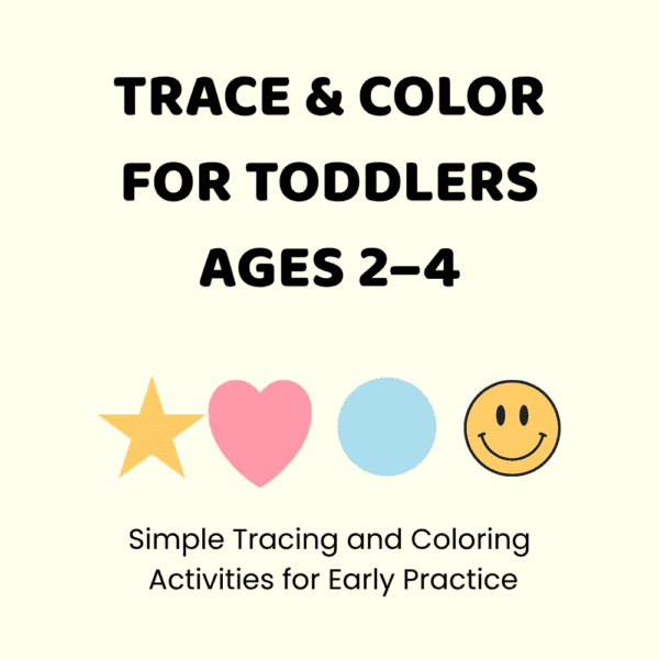 Trace and Color for Toddlers Ages 2–4 activity book cover